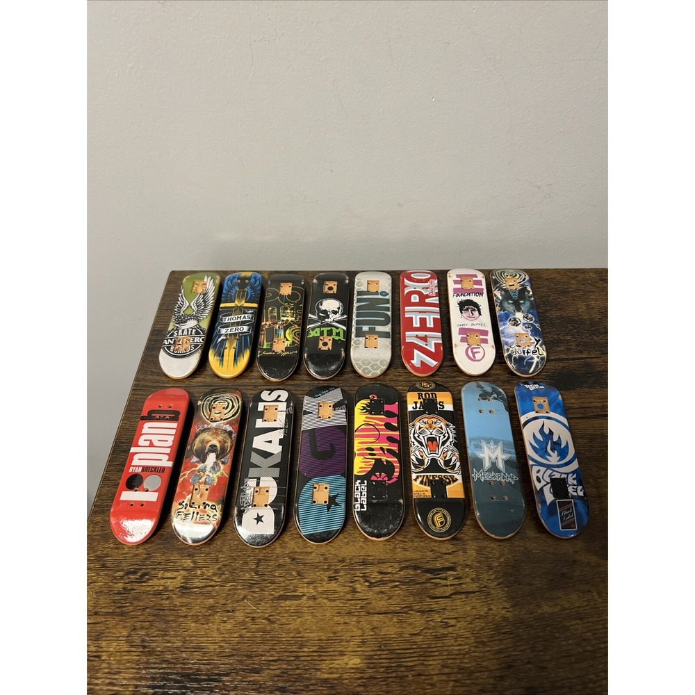 VTG Tech Deck Lot ~ 16 Boards: Maloof‎ Cole Zero, Sheckler, Thomas +MORE+